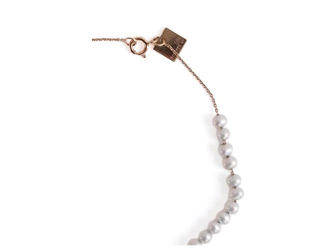 Bracciale Ginette Ny in oro rosa e grigio - vista 2