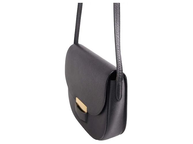 Borsa a tracolla Céline in pelle nera Nero - vista 3