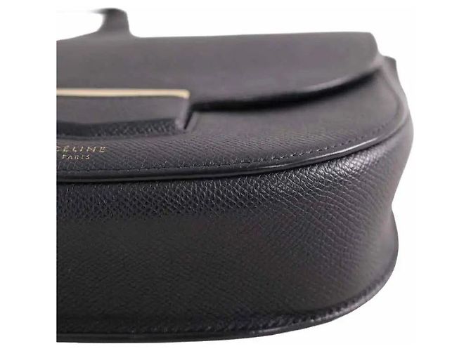 Borsa a tracolla Céline in pelle nera Nero - vista 5