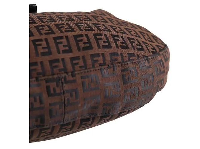 Borsa a tracolla Fendi marrone sintetica - vista 5