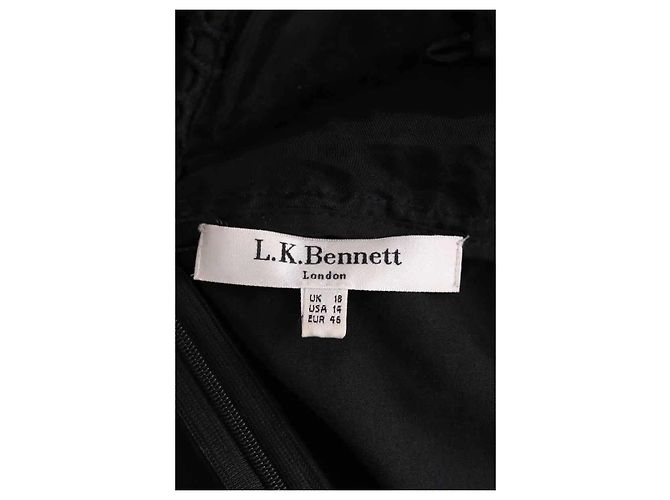 Vestido de algodón negro Lk Bennett - vista 5