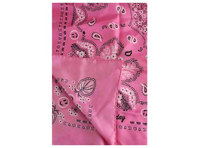 Autre Marque Call It By Your Name Seidentuch Rosa Pink - Ansicht 4