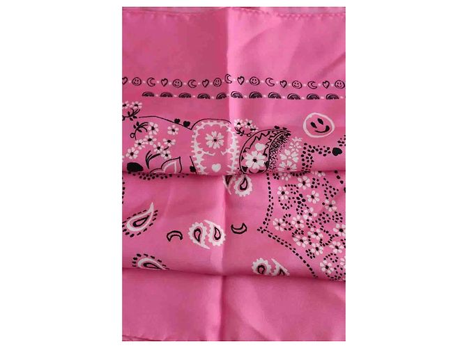 Autre Marque Call It By Your Name Seidentuch Rosa Pink - Ansicht 6