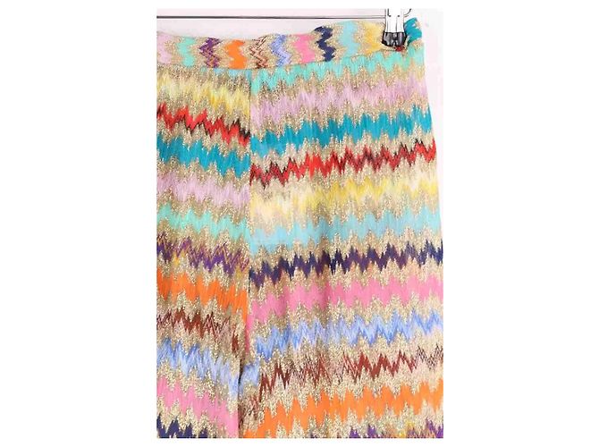 Missoni Pantaloni dritti multicolore - vista 4