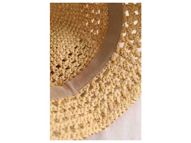 Cappello in vimini beige Miu Miu - vista 4