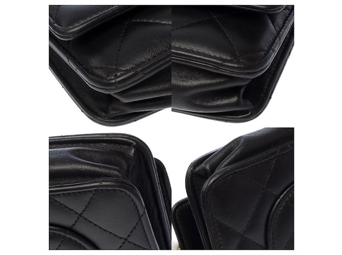 Borsa CHANEL Wallet on Chain in Pelle Nera - 103857 Nero - vista 12