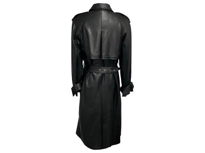 Trench Coat Conneley in ecopelle nera Veronica Beard con dickey Nero - vista 3