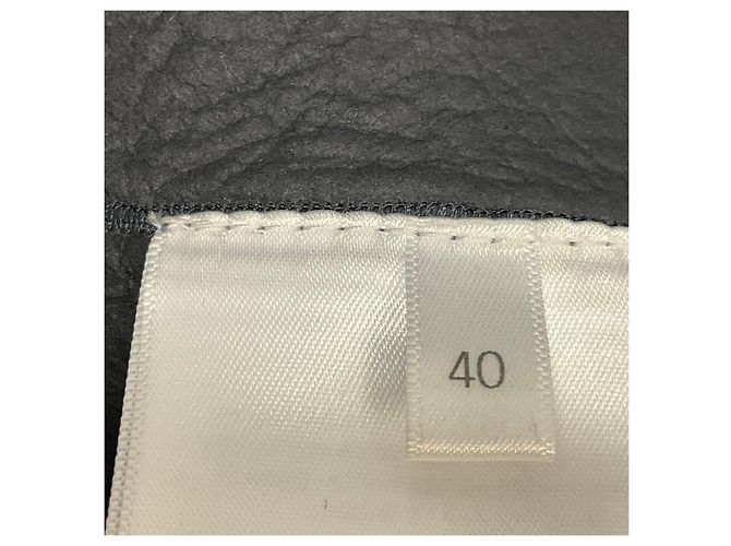 Givenchy mittellanger Mantel aus grauem Lammfell - Ansicht 5