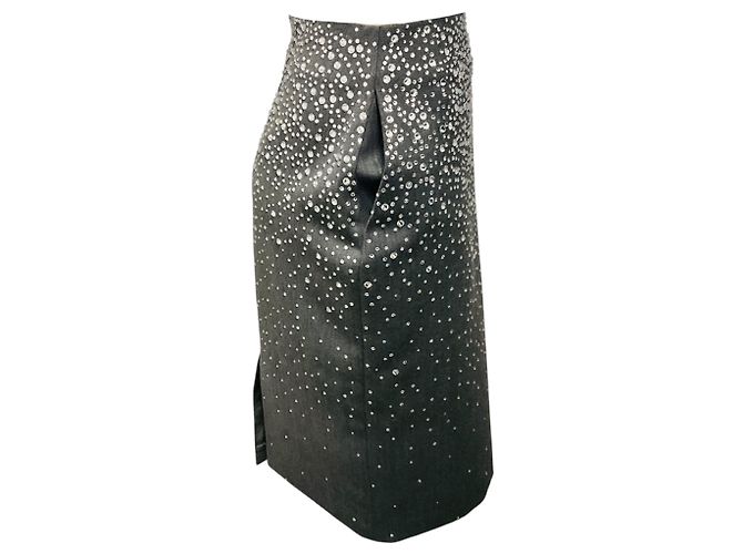 Autre Marque Falda lápiz de sastre Alex Perry Slate Grey Crystal Gris - vista 2
