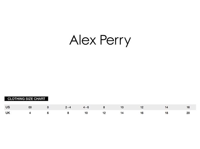 Autre Marque Falda lápiz de sastre Alex Perry Slate Grey Crystal Gris - vista 7