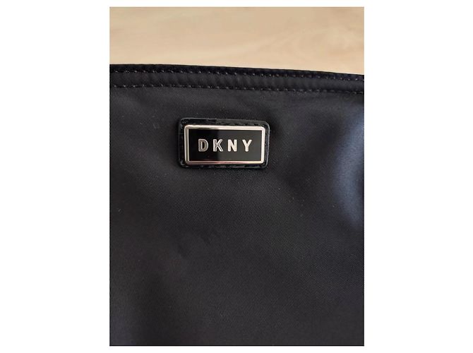 Borsa Shopper DKNY Nera in Poliestere Nero - vista 4