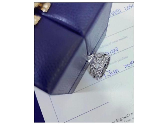 Anello Chaumet in platino taglia 51 Multicolore - vista 2