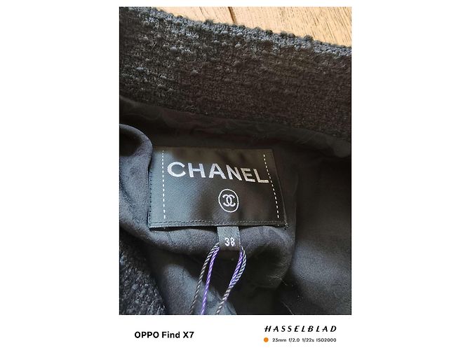 Chanel Black Wool Jacket Size 38 Multiple colors - view 2