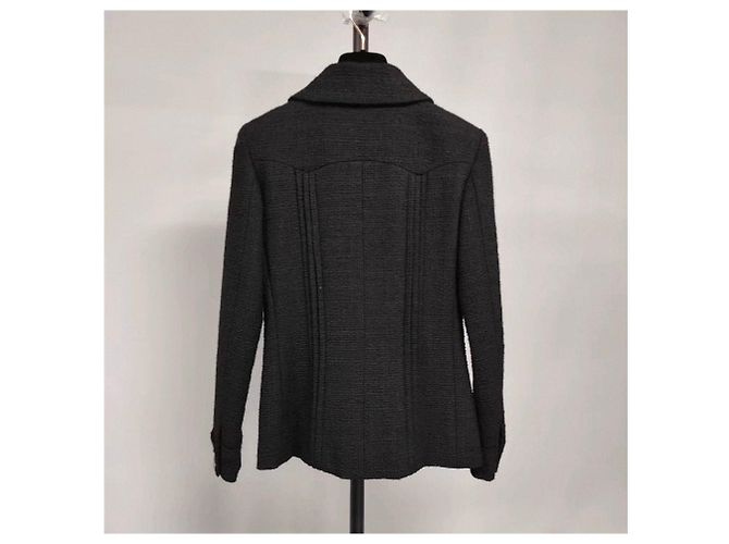 Chanel Black Wool Jacket Size 38 Multiple colors - view 3