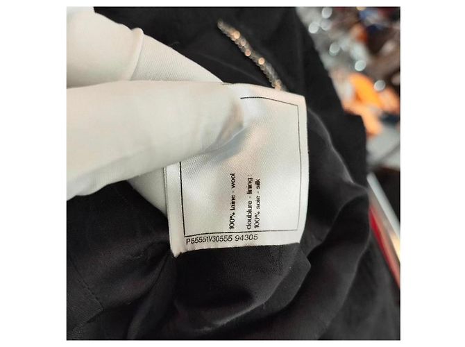 Chanel Black Wool Jacket Size 38 Multiple colors - view 6