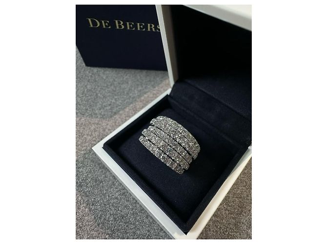 De Beers Ring aus Platin 1.71 ct Größe 51 Mehrfarben - Ansicht 2
