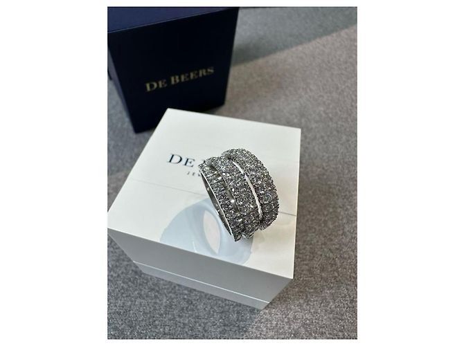 De Beers Ring aus Platin 1.71 ct Größe 51 Mehrfarben - Ansicht 3