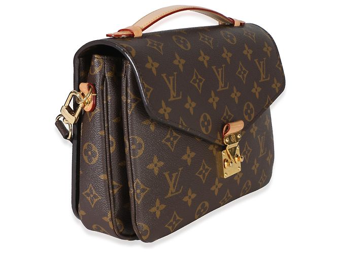 Louis Vuitton Monogram Canvas Pochette Metis Marrone - vista 4
