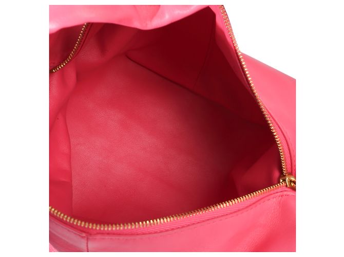 Bottega Veneta Mini Borsa Double Knot in Nappa Rosa - vista 5