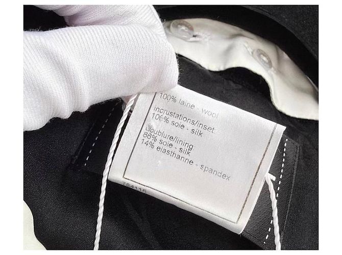 Chanel Black Wool Jacket Size 42 Multiple colors - view 7