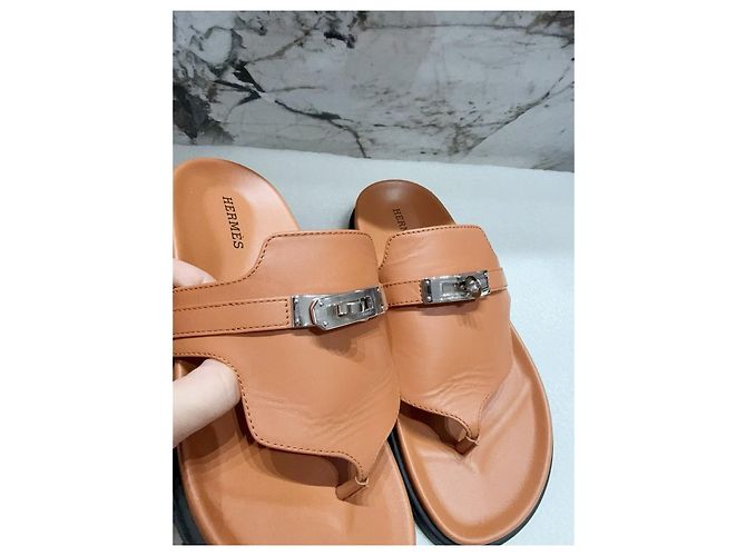 Hermès Camel Leather Mules and Clogs Size 36 Multiple colors - view 2