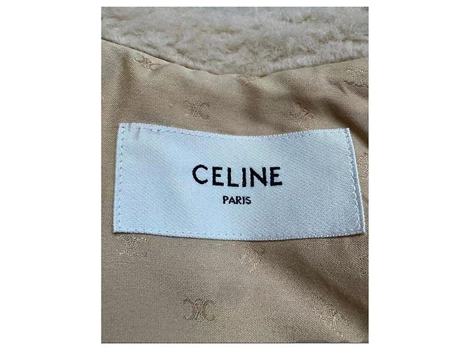 Abrigo de piel Céline Camel Multicolor - vista 4