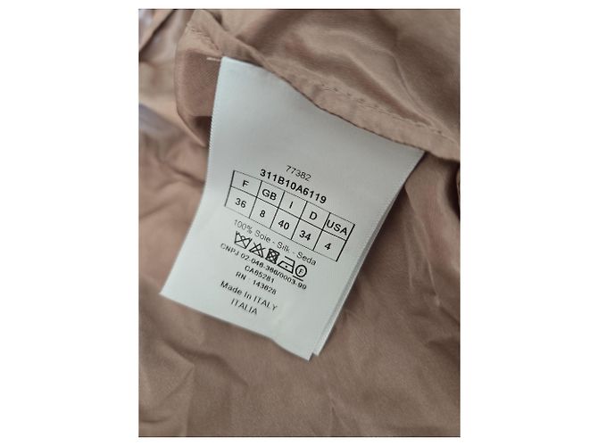 Top Dior in seta rosa Multicolore - vista 2