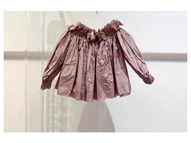 Top Dior in seta rosa Multicolore - vista 3