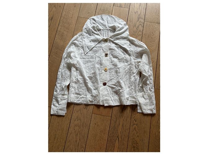 Top Rejina Pyo de algodón blanco Multicolor - vista 2