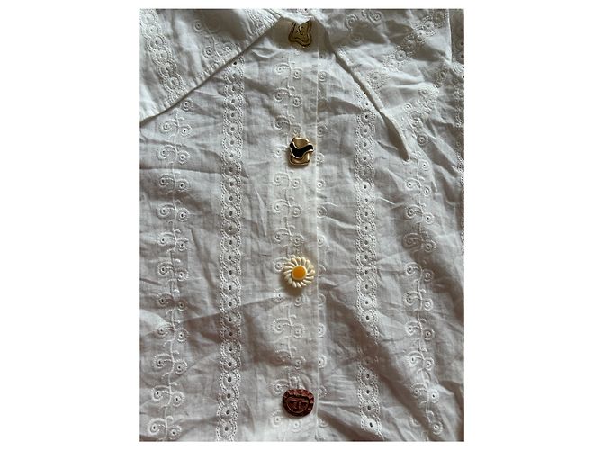 Top Rejina Pyo de algodón blanco Multicolor - vista 5