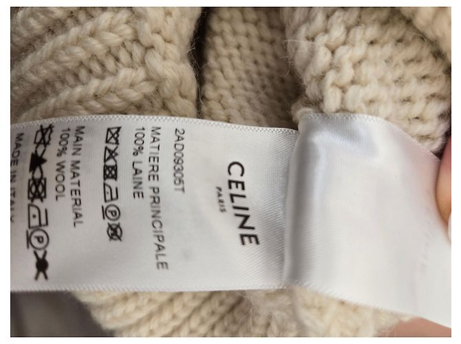 Jersey de lana Céline blanco Multicolor - vista 3