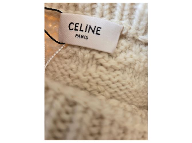 Jersey de lana Céline blanco Multicolor - vista 5