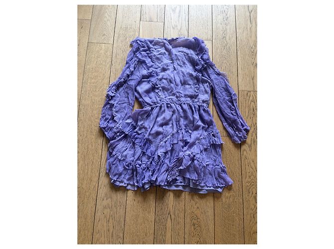 Vestido Ulla Johnson de seda morado Multicolor - vista 2