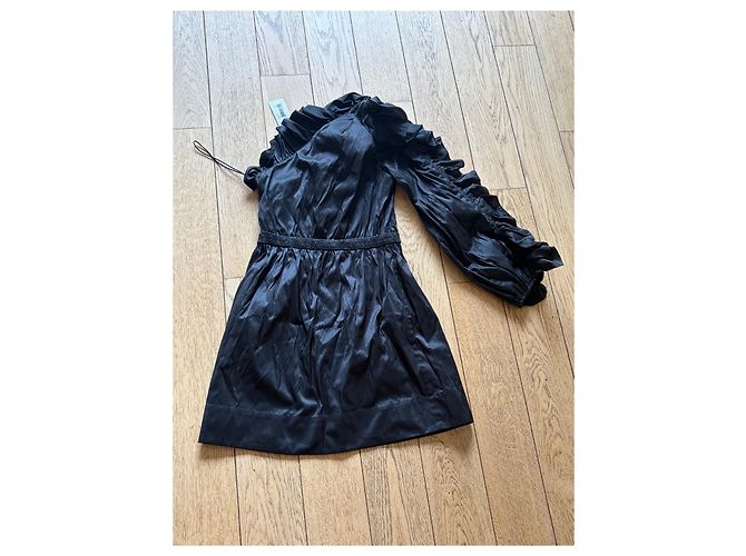 Ulla Johnson Kleid schwarz aus Polyester Mehrfarben - Ansicht 2