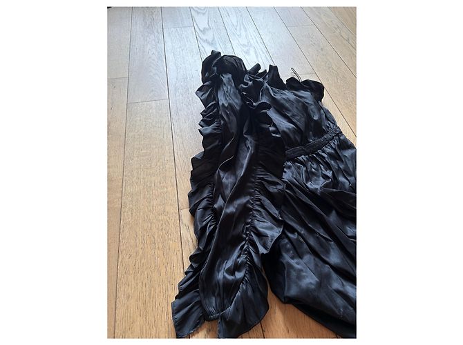 Ulla Johnson Kleid schwarz aus Polyester Mehrfarben - Ansicht 5