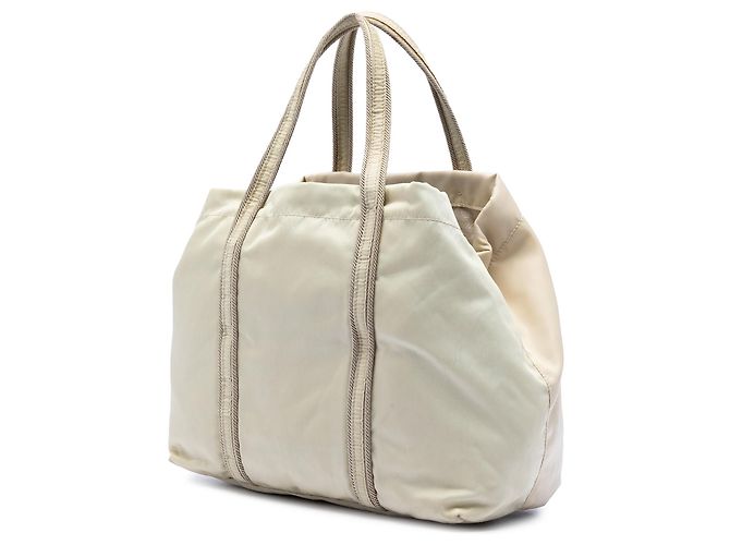 Borsa Tote Prada Tessuto Beige - vista 2