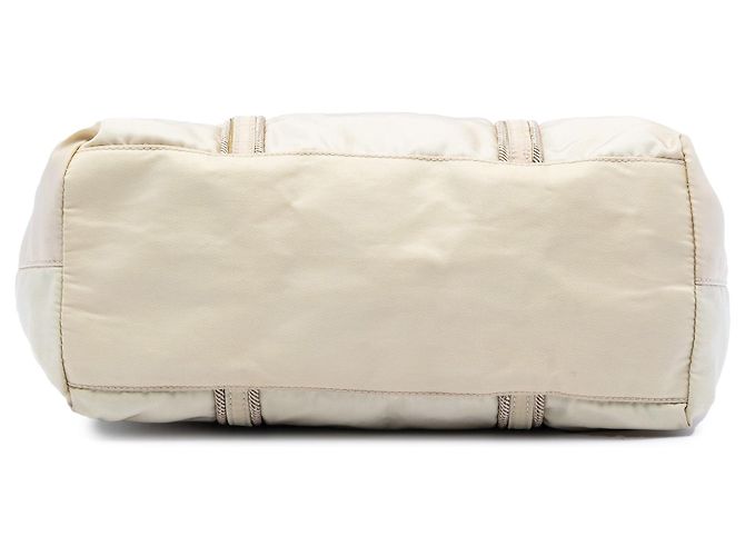 Borsa Tote Prada Tessuto Beige - vista 3