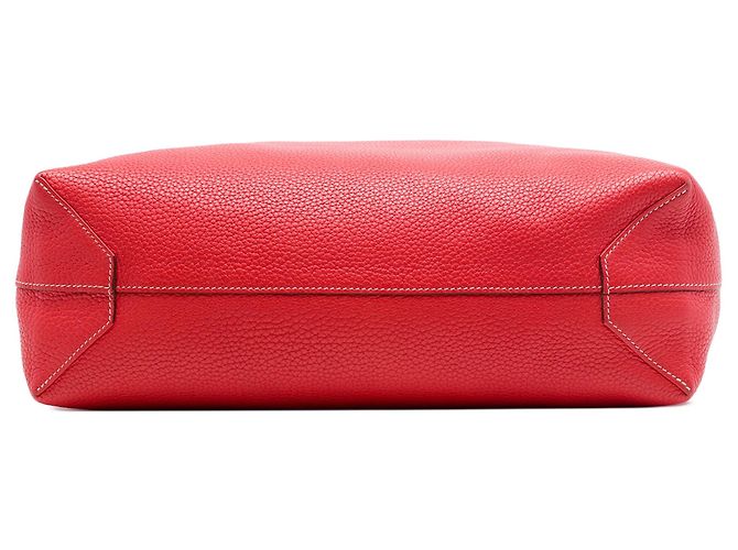 Borsa Tote Hermès Clemence Double Sens 36 Rossa Rosso - vista 3