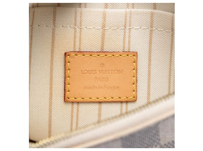 Pouch Louis Vuitton Damier Azur Neverfull MM bianca Bianco - vista 5