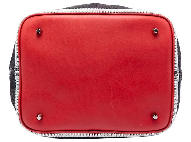 Borsa a secchiello satchel Burberry Ashby Medium Mega Check Canvas Marrone - vista 3