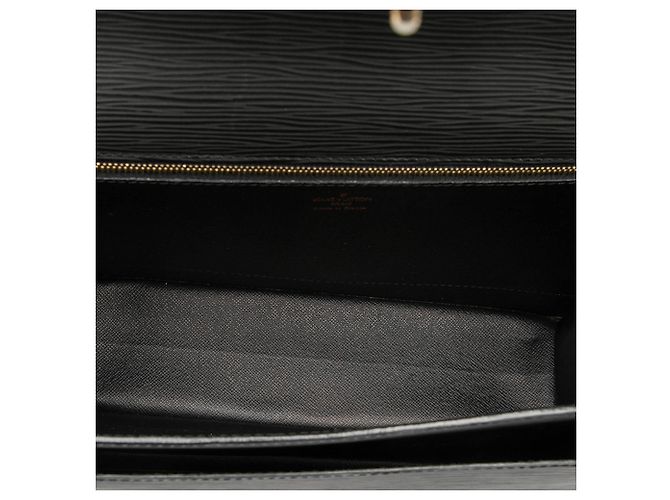 Borsa Satchel Louis Vuitton Epi Monceau 28 Nera Nero - vista 4