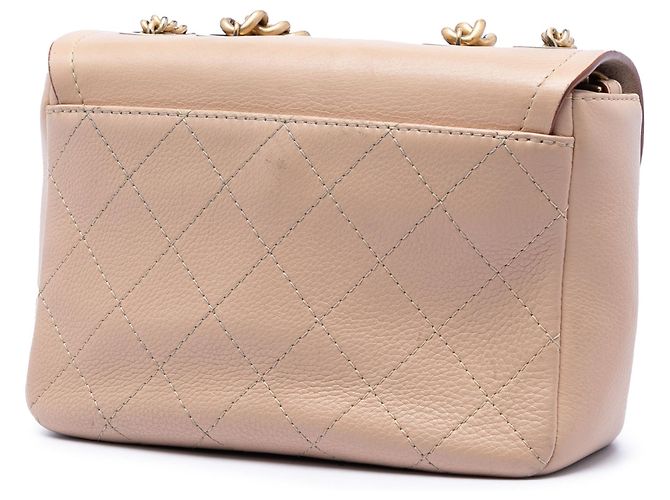 Borsa Satchel Chanel Paris-Greece Archi Chic in vitello beige - vista 2