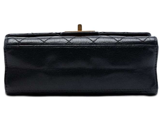 Mademoiselle Borsa a tracolla Chanel Mini Quilted Goatskin Reissue 2.55 Rita Flap Nera Nero - vista 3