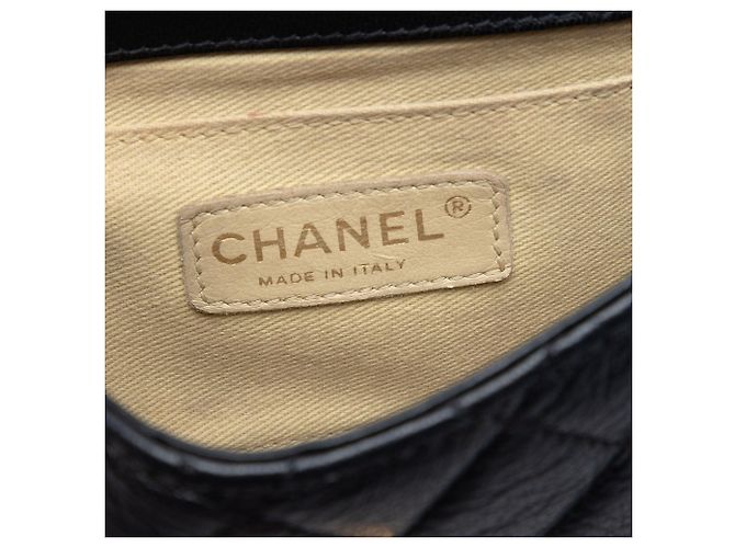 Mademoiselle Borsa a tracolla Chanel Mini Quilted Goatskin Reissue 2.55 Rita Flap Nera Nero - vista 5