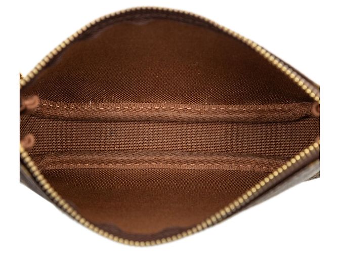 Borsa a mano Louis Vuitton Monogram Mini Pochette Accessoires Marrone - vista 4