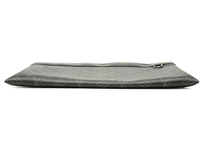 Borsa a Pochette GM Louis Vuitton Monogram Eclipse Discovery Nera Nero - vista 3