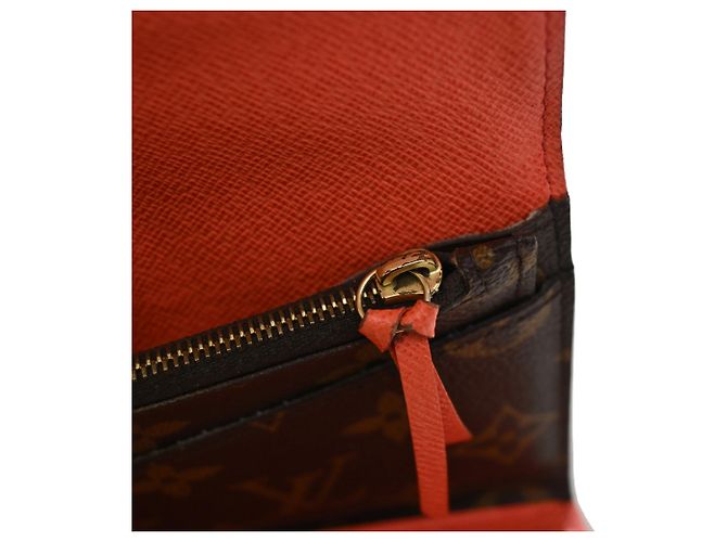 Cartera larga Louis Vuitton Monogram Josephine marrón Castaño - vista 12