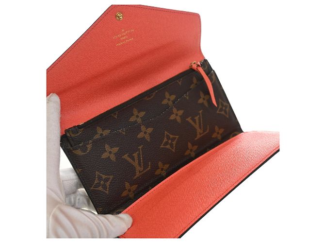 Cartera larga Louis Vuitton Monogram Josephine marrón Castaño - vista 4