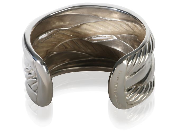Bracciale Wide Crossover in argento sterling David Yurman - vista 4
