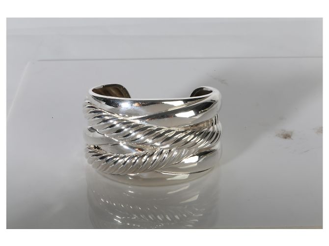 Bracciale Wide Crossover in argento sterling David Yurman - vista 6